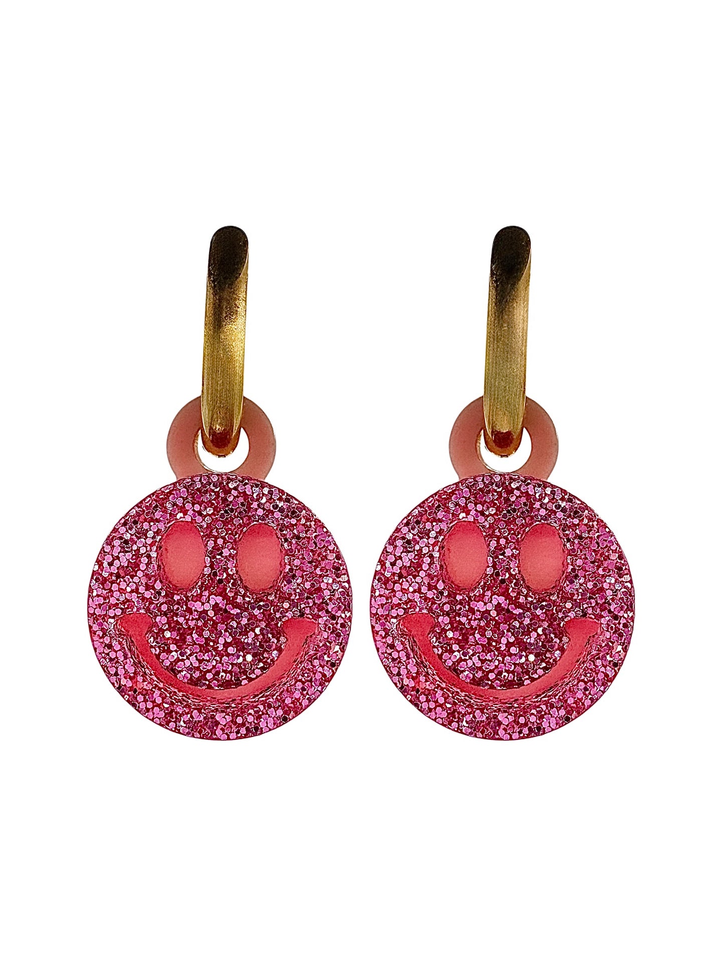 Smiley Huggie Earrings
