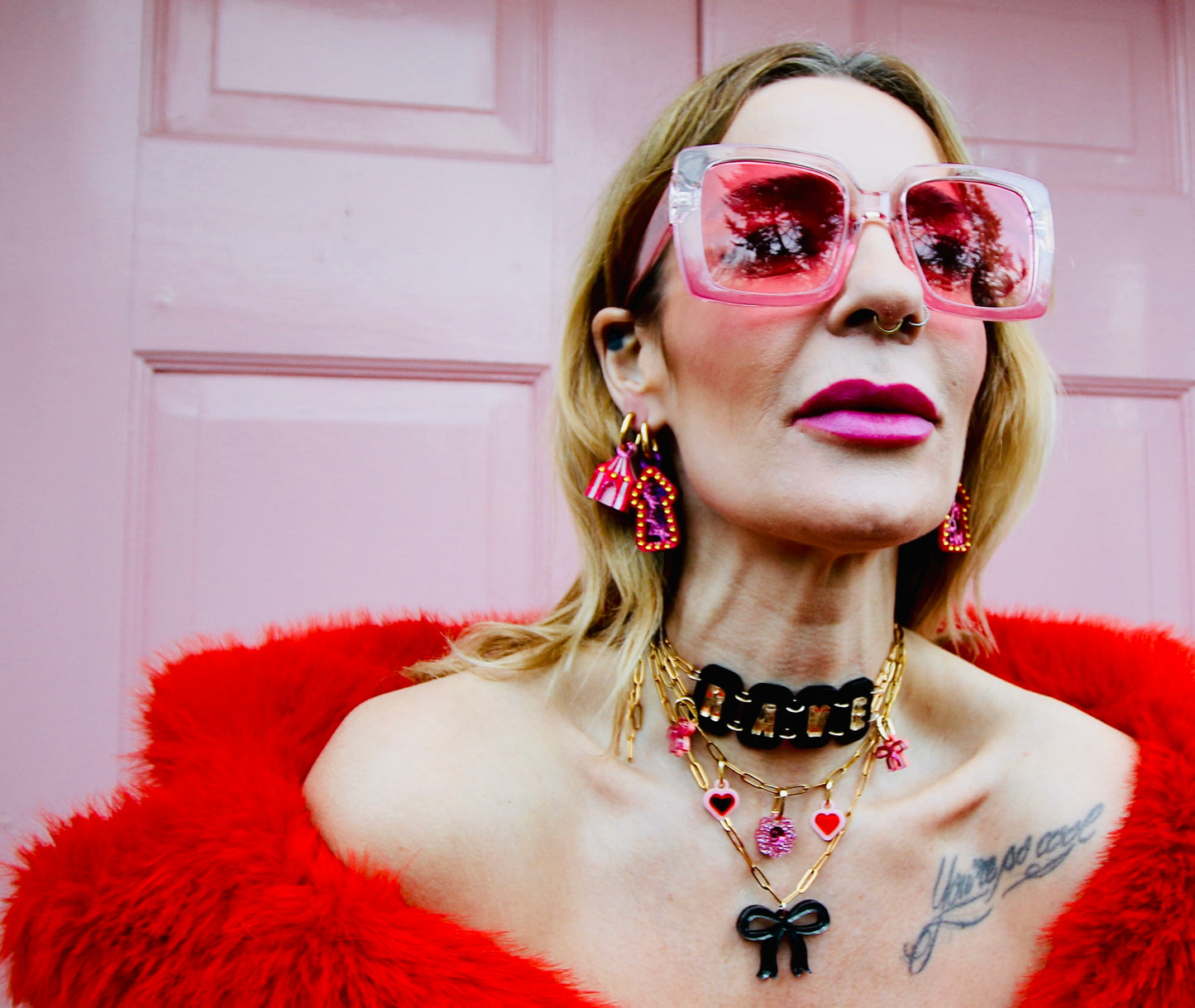 Cirque Big Top Tent Huggie Earrings – Bold, Fun and Festival-Ready