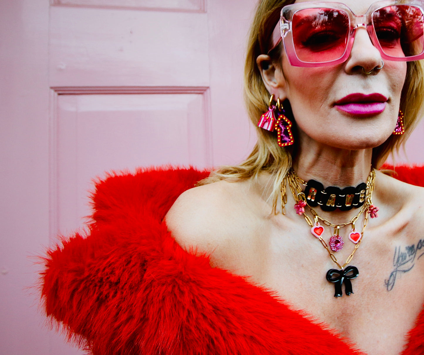 Cirque Big Top Tent Huggie Earrings – Bold, Fun and Festival-Ready