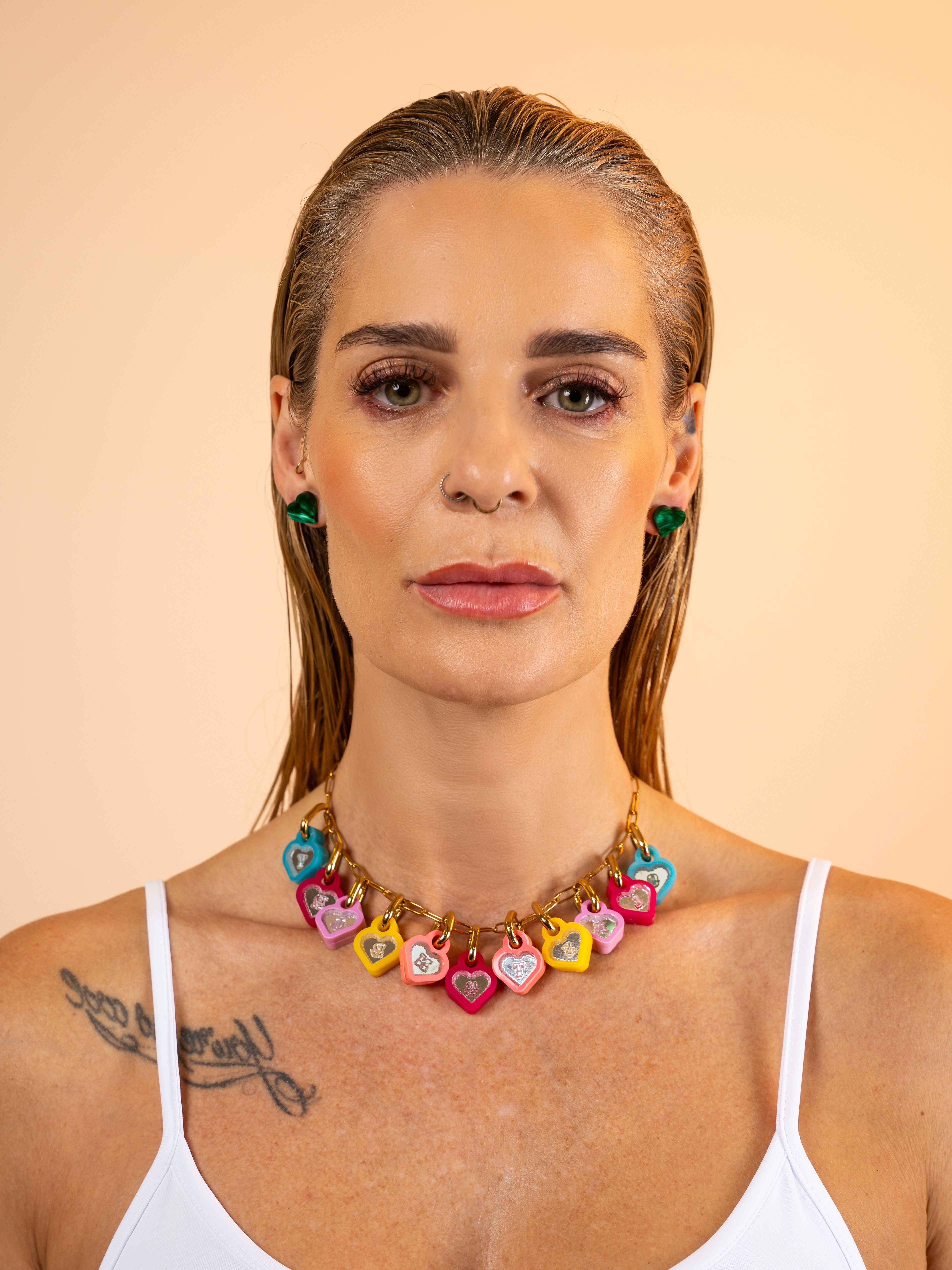 Paperclip Charm Necklace Chain - Interchangeable Charm System