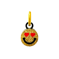 Heart Eyes Smiley Charm