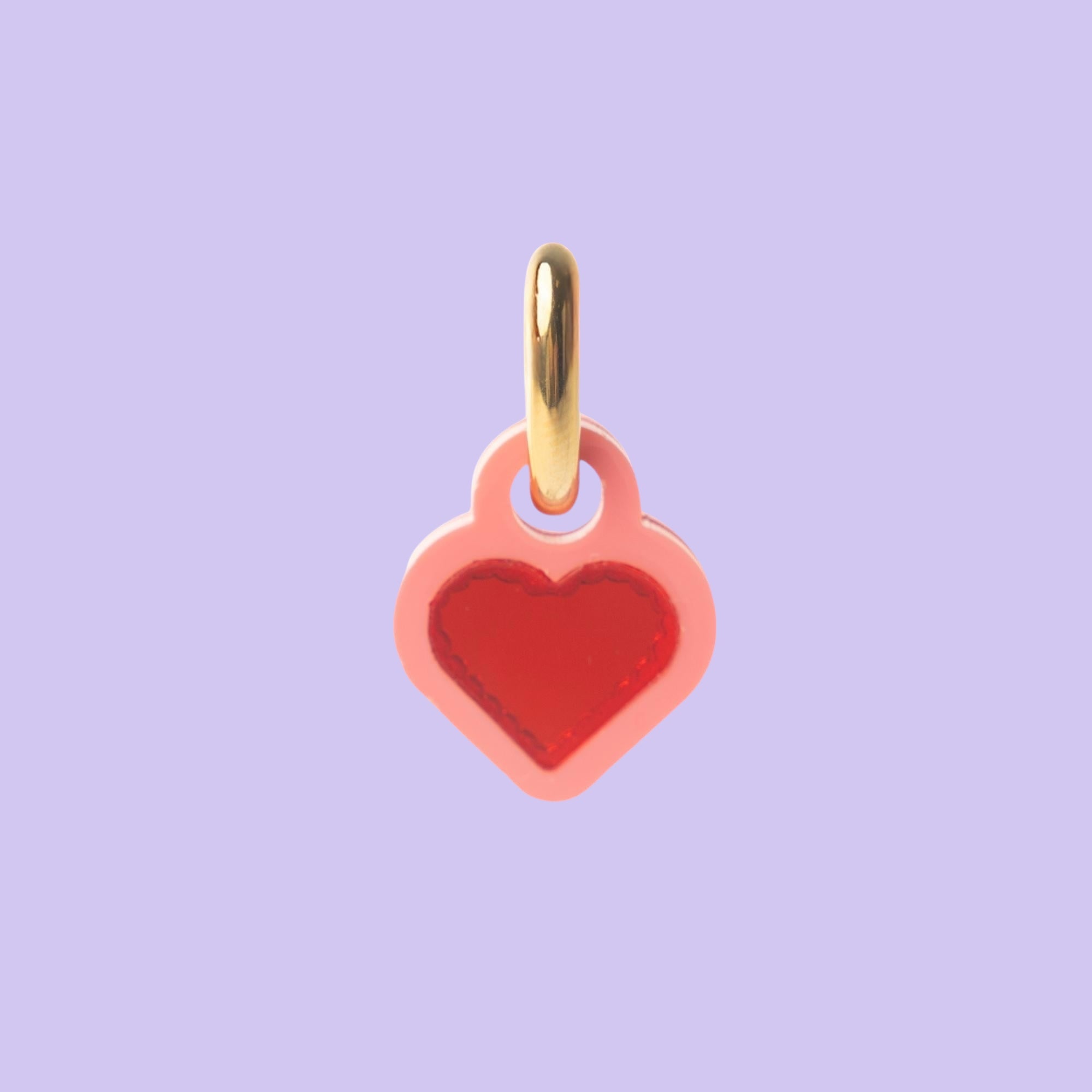 Personalised Heart Charm, Blank or Engraved | Weezy Pop
