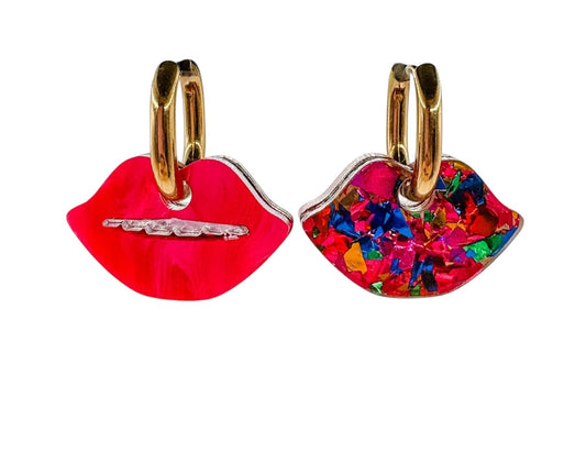 Lips Huggie Earrings