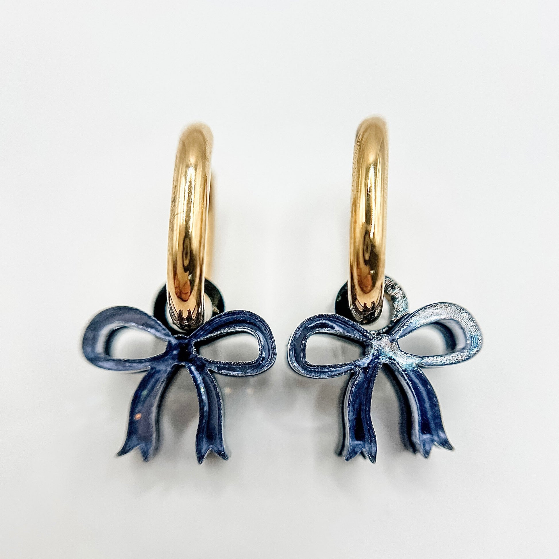 Bow Huggie Earrings – Cute, Trendy and On-Point for Bow Season from Weezy Popshop.